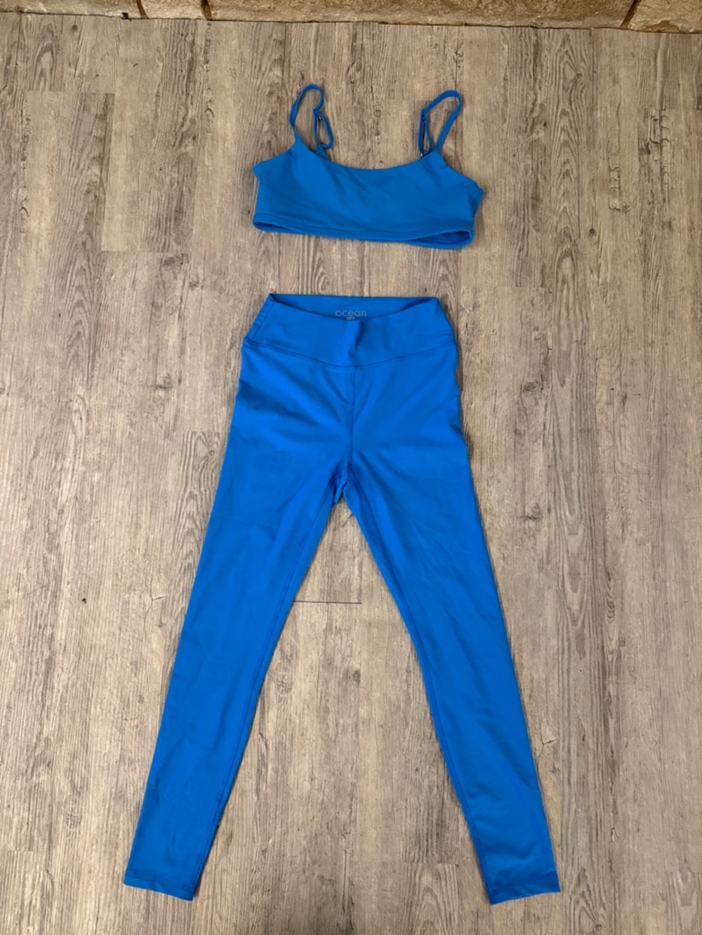 Ocean Blue High-Waist Active Leggings